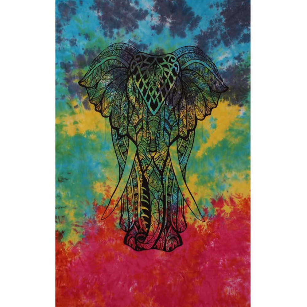 Tie Dye Elephant Mini Tapestry 30x45" by Zest For Life